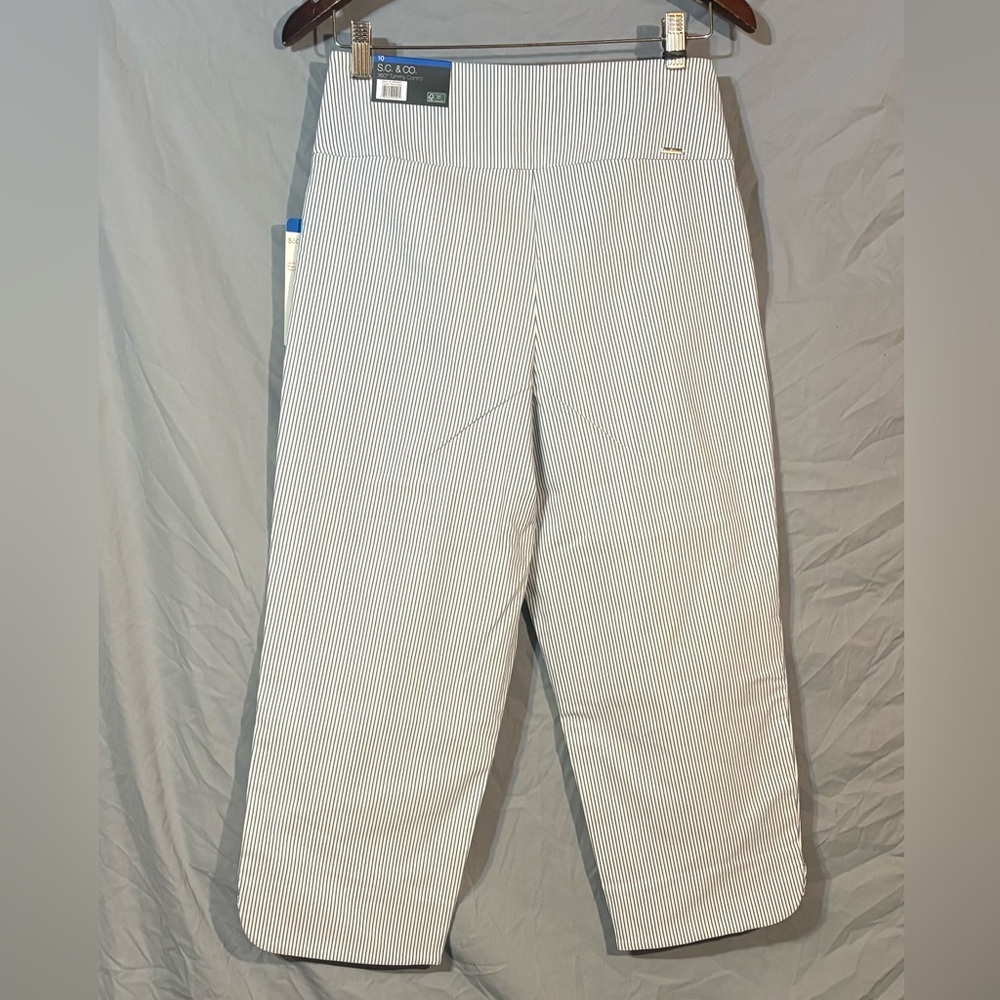 NWT S.C. & Co Tummy Control Pants - Blue and White - Picture 3 of 3